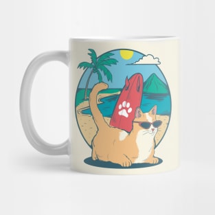 cat love sunbathing Mug